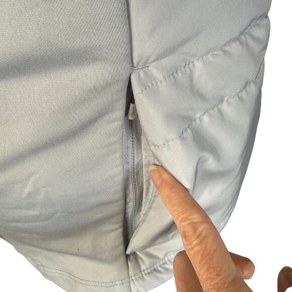 Nike Running light bluish gray sleeveless zip up puffer vest women's size small - Picture 8 of 11